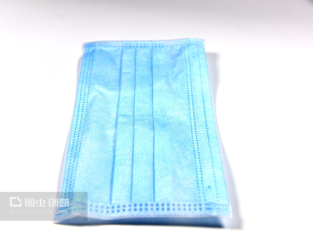 蓝色一次性医用防病毒口 守护健康的卫生屏障
